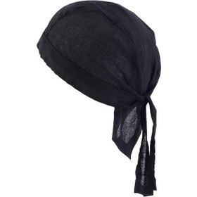 Resim Şı Bandı Özellikli Kullanışlı Ve Şık Baş Örtüsü - Saçlarınızı Sabitleyen Rahat Tasarım Siyah 