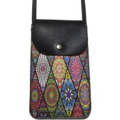 Resim Cemmys Kadın Çapraz Desenli Omuz Askılı Telefon Çantası Kılıfı 