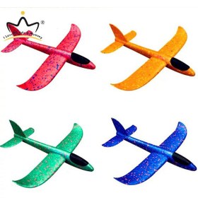 Resim Köpük Modeli El Lansmanı Planör Düzlem Yumuşak Köpük Uçak Atış Uçak Açık Spor Oyuncakları Çocuklar İçin 