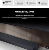 Resim Samsung SoundBar Ev Sinema Sistemi Dolby Atmos 320W, 3.1.2 Kanal, Bluetooth,HDMI,WIFI Bağlantılı Premium Ses 