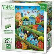 Resim Nessiworld KS Games Village with Butterflies Puzzle 500 Parça 20079 