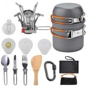 Resim Ulzyvf Taşınabilir Yürüyüş Tencere, 12cm Alüminum Kamp Pişirme Çok Renkli 