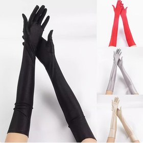 Resim Kadın Uzun Buz Kollukları ve Eldivenler, Nefes Alabilen Spandex, Tam Parmak, Esnek, Kaymaz, Güneş Koruması, Bisiklet ve Sürüş Eldivenleri 