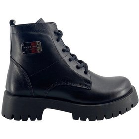 Resim Albini 2630z1018 Hakiki Deri Kadın Bot Siyah 