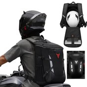 Resim MOTOCENTRIC Yumuşak Kabuk Motosiklet Sırt Çantası - Siyah Kırmızı Logo ile, Çoklu Bölümler, Uygulama Cebi, Ayarlanabilir Askılar, Motosiklet Ekipman Taşıyıcı|Modern Sırt Çantası Tasarımı|Dayanıklı Fermuar Kapatma 