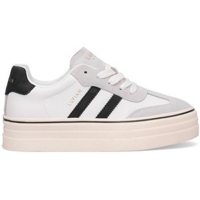 Resim Lufian 121230025n Angela Kadın Hakiki Deri Klasik Sneaker Beyaz Beyaz 