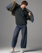 Resim Loose Fit Yüksel Bel Daralan Paça Kadın İndigo Jean Pantolon Colin's