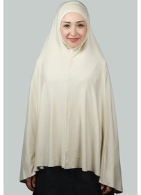 Resim Altobeh Hazır Türban Peçeli Pratik Eşarp Tesettür Nikaplı Hijab - Namaz Örtüsü Sufle (5XL) - Krem 