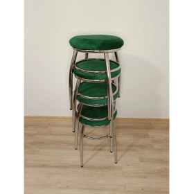 Resim Evko Mobilya Tabure, Bar Taburesi, 6 Adet Tabure, Puf, Bench, Metal Ayaklı Tabure, İç İçe Geçebilen Tabure, Mutfak Balkon Bahçe Taburesi 