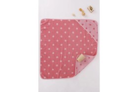 Resim Baveno Pembe Puantiyeli 80X80 Bebek Kundak 