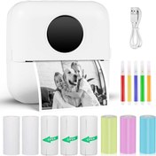 Resim leplus GuKKK Mini Yazıcı, Mobil Fotoğraf Yazıcısı, Taşınabilir Mini Fotoğraf Yazıcısı 