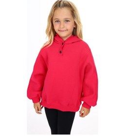 Resim Toontoy Kız Çocuk Nakışlı Sweatshirt Koyu Fuşya 