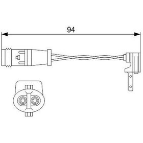 Resim Bosch 1987474553 - Balata Fısı Mercedes W176 W177 W246 W247 W205 
