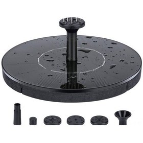 Resim Vkemall Güneş Enerjili Bahçe Çeşmesi - Yüzer Havuz Çeşmesi Ve Kuş Banyosu Işıklı Tasarım 