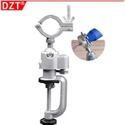 Resim Evrensel Elektrikli Matkap Bileyici Makinesi Standı, Masa Mengene, 360° Ayarlanabilir Çok Fonksiyonlu Alüminyum Alaşımlı Matkap Sabitleme Mengene ile Evrensel Döner Mengene. 