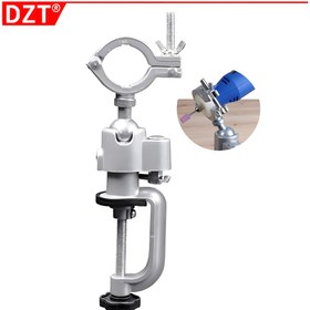 Resim Evrensel Elektrikli Matkap Bileyici Makinesi Standı, Masa Mengene, 360° Ayarlanabilir Çok Fonksiyonlu Alüminyum Alaşımlı Matkap Sabitleme Mengene ile Evrensel Döner Mengene. 