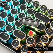 Resim 2Guoyang Siyah 104 Adet/takım Pbt Evrensel Yuvarlak Anahtar Kapağı Keycaps Kiraz Mx Mekanik Klavye Evrensel Arkadan Aydınlatmalı Yuvarlak Tasarım (Yurt Dışından) 