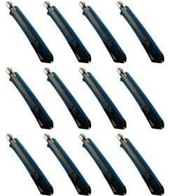 Resim viptec VİPTEC PROFESYONEL PLASTİK GÖVDE İNCE MAKET BIÇAĞI MAVİ 9 mm 1 PAKET ( 12 ADET ) 