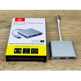 Resim Axe Tools 3 In 1 Type C Hdmı Usb Çevirici Apple Macbook I-pad I-phone Huawei Mate Matebook Chromemate Samsung 