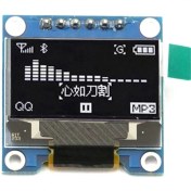 Resim Mingjin Shop 1 6pın Beyaz Tarzı 0. Iıc Seri Sarı Mavi OLED Ekran Modülü I2C SSD LCD Ekran Kartı Gnd Vcc Scl Sda Arduino Için (Yurt Dışından) 