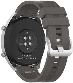 Resim Huawei Watch GT3 Elite-Active 46mm-GT3 Pro-GT3 Se 22mm İle Uyumlu NovaGT Supreme Silikon Kordon Koyu Gri 