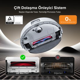 Resim Roborock Q8 Max Pro Plus Akıllı Robot Süpürge Beyaz 