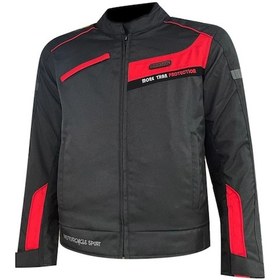 Resim Prosev 5305 Hörgüçlü Dört Mevsim Motosiklet Montu Kırmızı - Siyah 