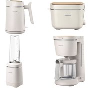 Resim Philips Çeyiz Seti Hd2640 Ekmek Kızartma Hd5120 Filtre Kahve Hd9365 Su Isıtıcı Kettle Hr2500 Blender 