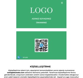 Resim Destade Nfc ve Qr Kod Özellikli Temassız Dijital Kartvizit 