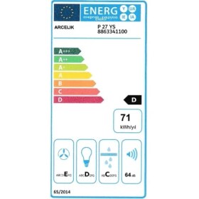 Resim Arçelik P 27 YS Ankastre Duvar Tipi Davlumbaz 