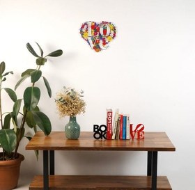 Resim BOOK & LOVE Yazılı Metal Kitap Tutucu & Bookend 