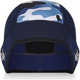 Resim Yuntech01 Kışın Sürüş İçin Izotonik Kemer Desenli Başlık, Rüzgar Korumalı Ve Gözlük Delikli Koşu Aksesuarı - Deniz Mavisi 