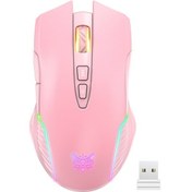 Resim Geeksen Onıkuma Kablosuz Rgb Oyun Faresi: 7 Programlanabilir Tuş, 5 Dpı Hızı, 23 Saat Çalışma Süresi, Ergonomik Tasarım 