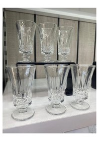 Resim 6 Lı Cam Kahve Yanı Su Bardağı Kadeh Kupa Bardak 120ml 