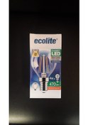 Resim Ecolite 5'li Paket E14 Gün Işığı Rustik Top Led Ampul 