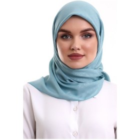 Resim Kofra Desenli Baş Örtü - Turkuaz 