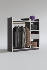 Resim Kenzlife Giysi Dolabı Turabi 090*090*30 Gri 