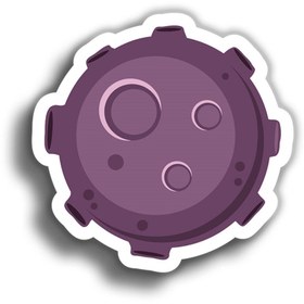 Resim Gezegen 7x7 cm Sticker 