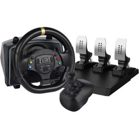 Resim CRK TECH Ps4 Ps3 Pc Xbox One/s/x Ns Uyumlu 1080• Oyuncu Direksiyon Seti Manuel Vites Titreşim 3 Pedalli 