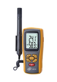 Resim Sones Benetech Gm1361 2.5 İnç Ekranlı Dijital Sıcaklık Ve Nem Ölçer Higrometre / Termometre Sarı 