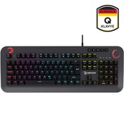 Resim GamePower Starscream 60M RGB Kırmızı Switch 60 Milyon Almanca Q USB Suya Dayanıklı Optik Mekanik Gaming Klavye 