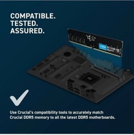 Resim Crucıal 16gb Ddr5 5600mhz Cl46 Pc Ram Ct16g56c46u5 1.1v 