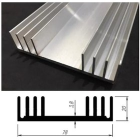 Resim Led Soğutucu Alüminyum Led Soğutucu Power Led Soğutucu 78x20 Mm 