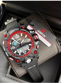 Resim Joefox Küçük Kasa Digital Ve Analog 2 Yıl Garantili Kronometre+takvim+alarm+çoçuk Kol Saati Je.cbk21 Kırmızı - Siyah 