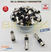 Resim Rg 11 Sıkmalı F Konnektör 20 Adet 