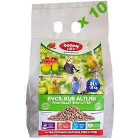 Resim Bonny Nice Kanarya Muhabbet Papağan Kuş Kumu Kafes Altlığı 3 Lx10 