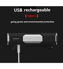 Resim Schulzz 700 Lümen 3xt6 LED USB ile Şarj Edilebilir Bisiklet Farı 