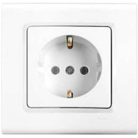 Resim Viko linnera Beyaz Topraklı Priz 