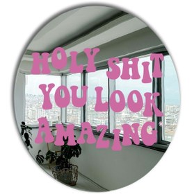 Resim Yuvarlak Ayna, Pinterest Ayna, Renkli Duvar Dekoru, Pinterest Oda Dekoru, Kırılmaz Dekorafif Ayna 