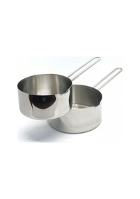 Resim Paslanmaz Çelik Kaçerola Sütlük ve Sosluk 3'lü Set 12-14-16 CM 